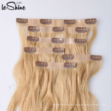 Extensiones dibujadas al por mayor de Remy Human Hair Clips